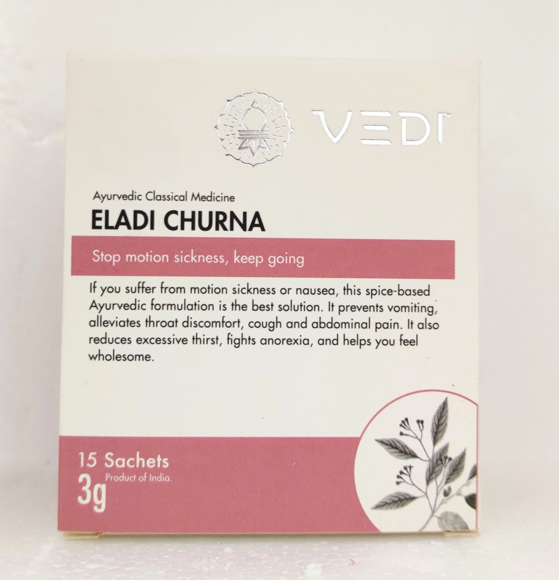 Shop Eladi churna 3gm - 15Sachets at price 115.00 from Vedi Herbals Online - Ayush Care