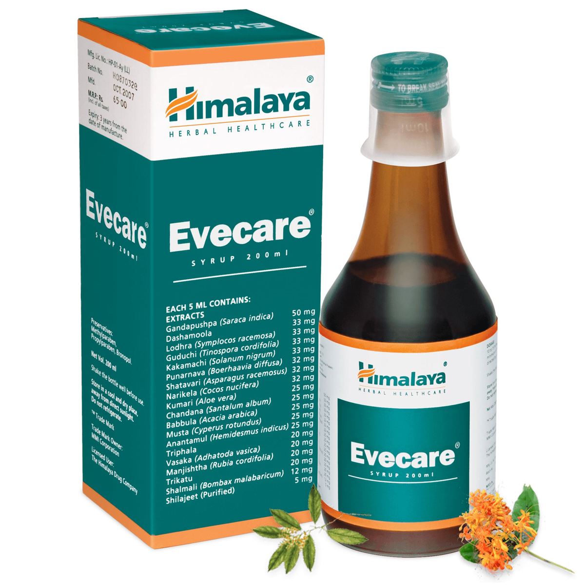 shop evecare syrup 200ml at price 130.00 from himalaya online - ayush care