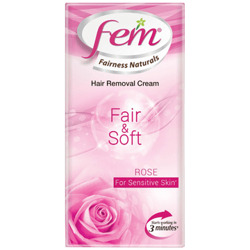 Shop Fem Hair Removal Cream Rose, For Sensitive Skin - 25gm at price 45.00 from Dabur Online - Ayush Care