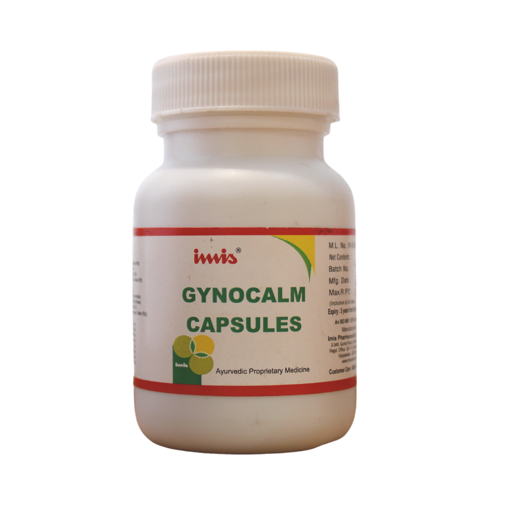 shop gynocalm capsules - 40 capsules at price 126.00 from imis ayurveda online - ayush care