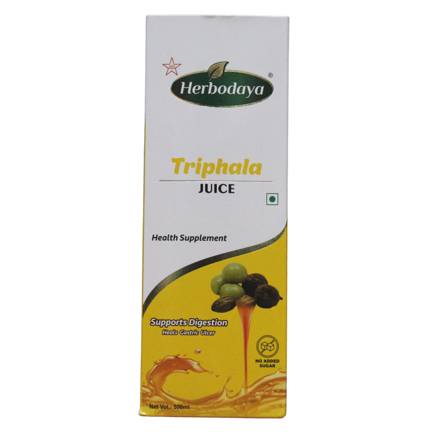 shop herbodaya triphala juice 500ml at price 160.00 from herbodaya online - ayush care