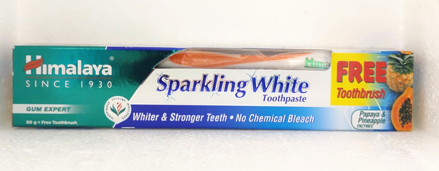 shop himalaya sparkling white toothpaste 80gm at price 60.00 from himalaya online - ayush care