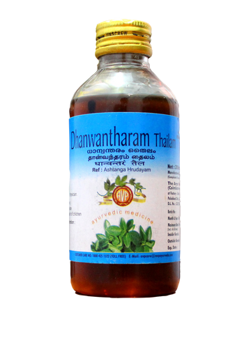 Shop Dhanwantaram Thailam 200ml at price 192.00 from AVP Online - Ayush Care