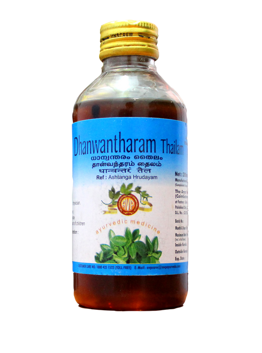 Shop Dhanwantaram Thailam 200ml at price 192.00 from AVP Online - Ayush Care