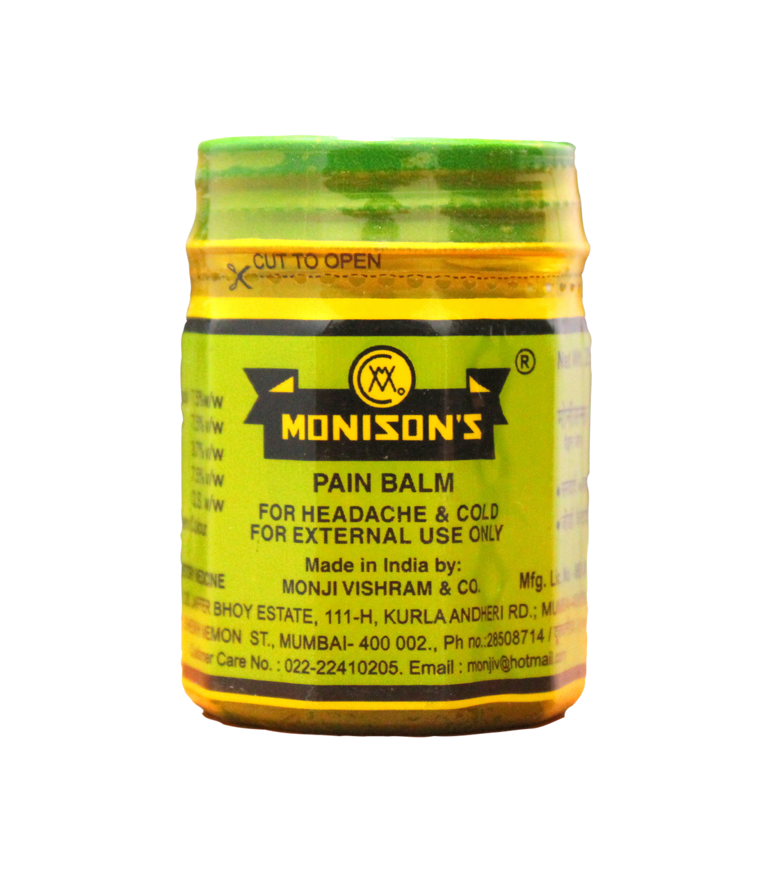 Shop Monison pain balm 45gm at price 72.00 from Monison Online - Ayush Care