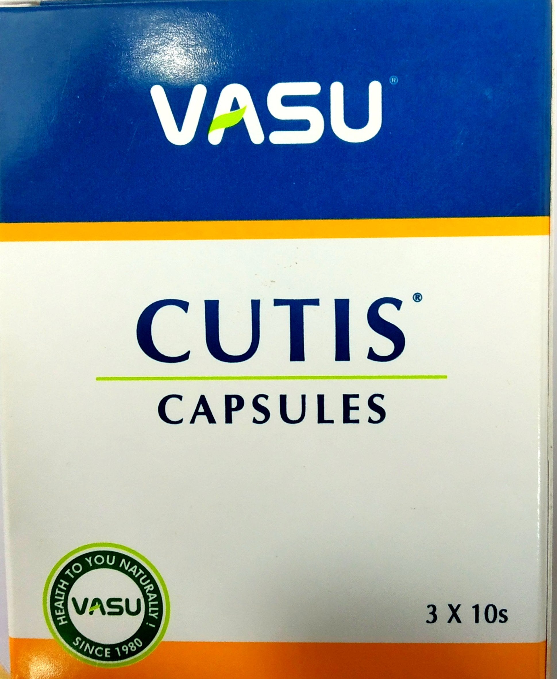 Shop Cutis Capsules 10Capsules at price 50.00 from Vasu herbals Online - Ayush Care