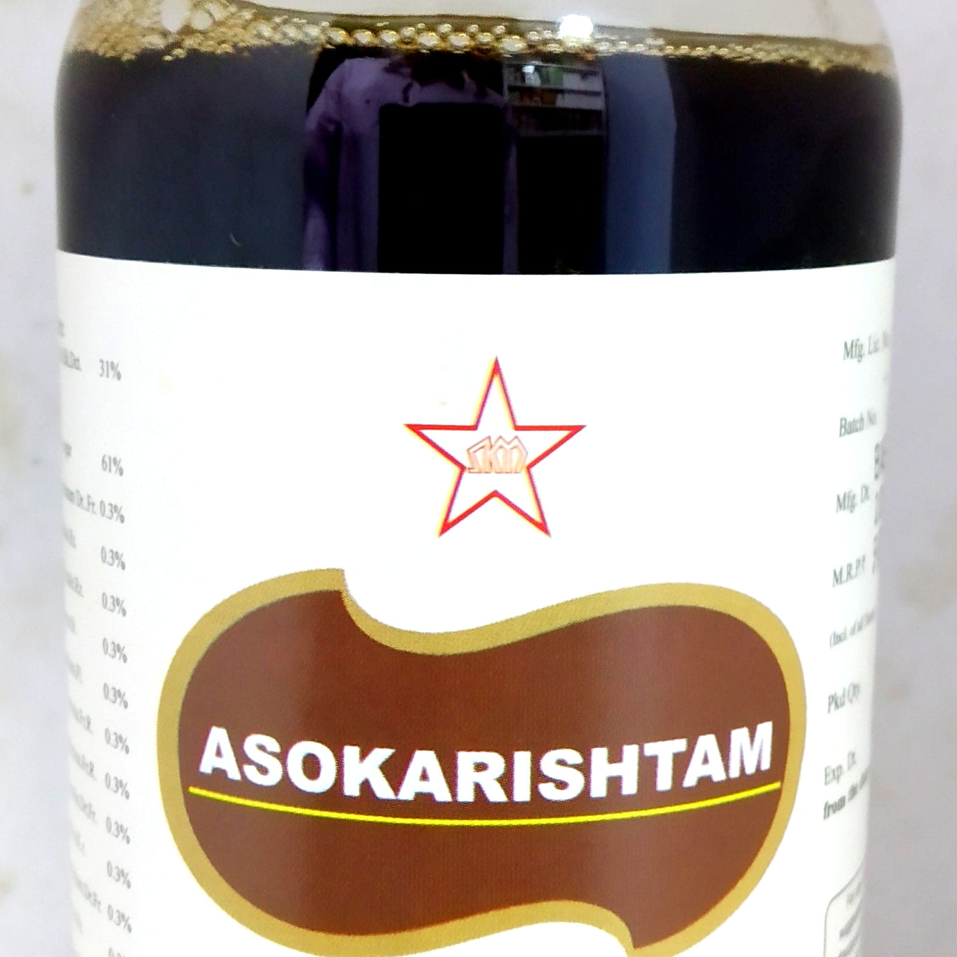 Shop SKM Ashokarishtam 450ml at price 99.00 from SKM Online - Ayush Care