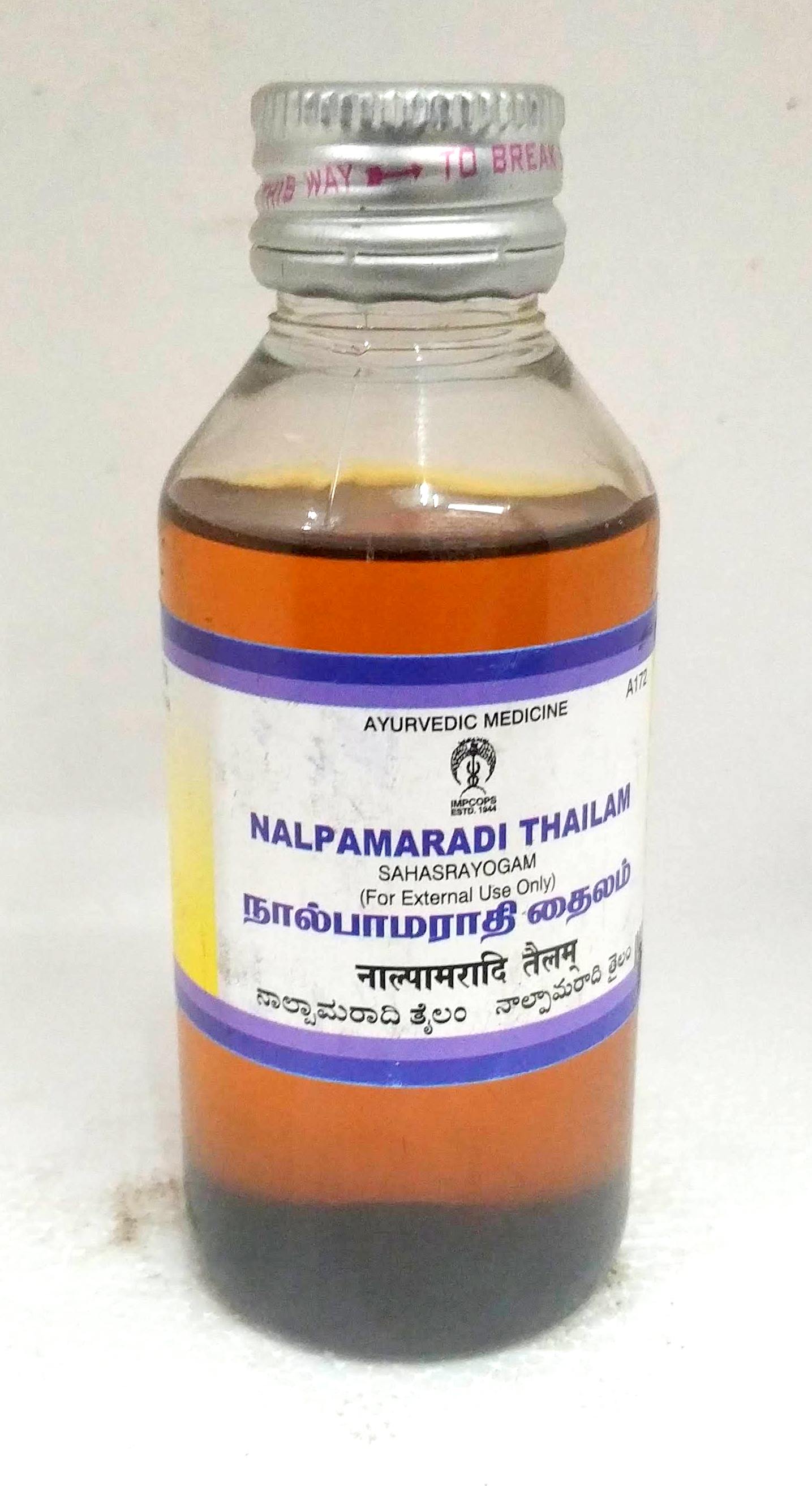 Shop Impcops Nalpamaradi Thailam 100ml at price 129.00 from Impcops Online - Ayush Care