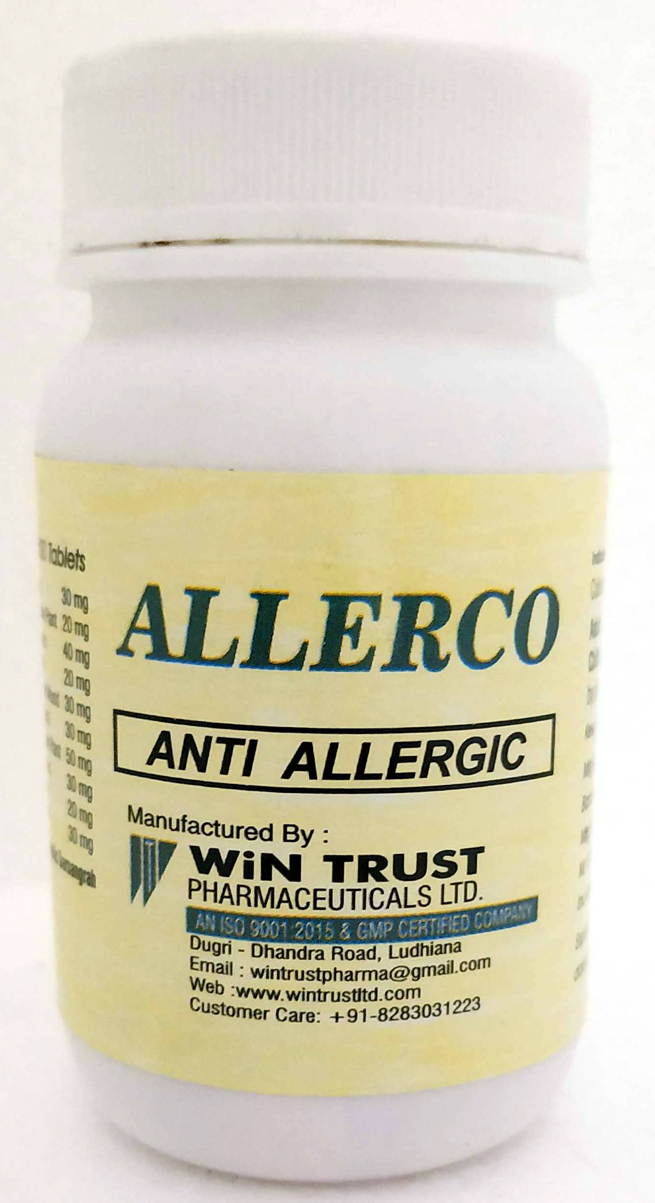 Shop Wintrust Allerco Tablets 100Tablets at price 200.00 from Wintrust Online - Ayush Care