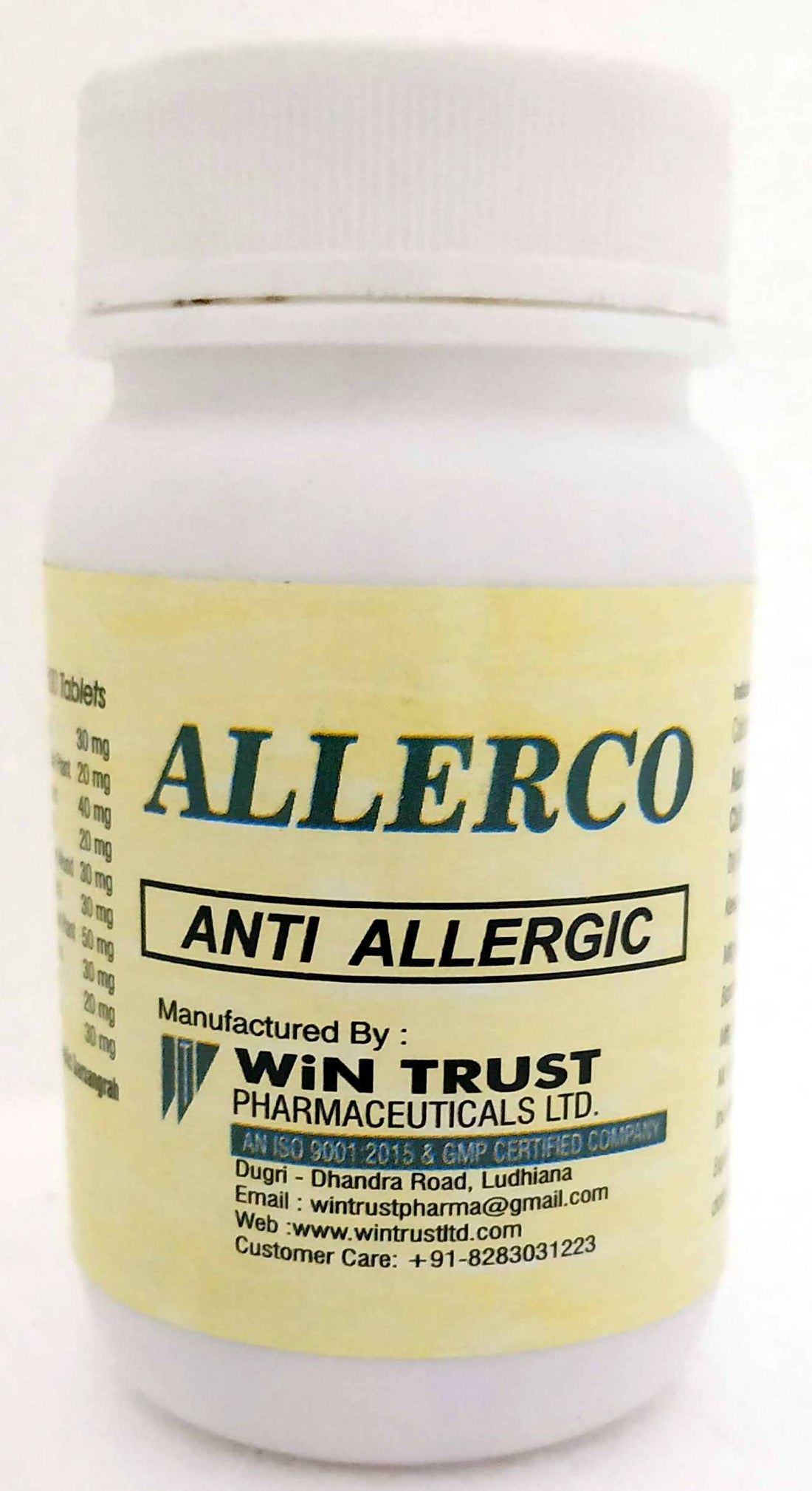 Shop Wintrust Allerco Tablets 100Tablets at price 200.00 from Wintrust Online - Ayush Care