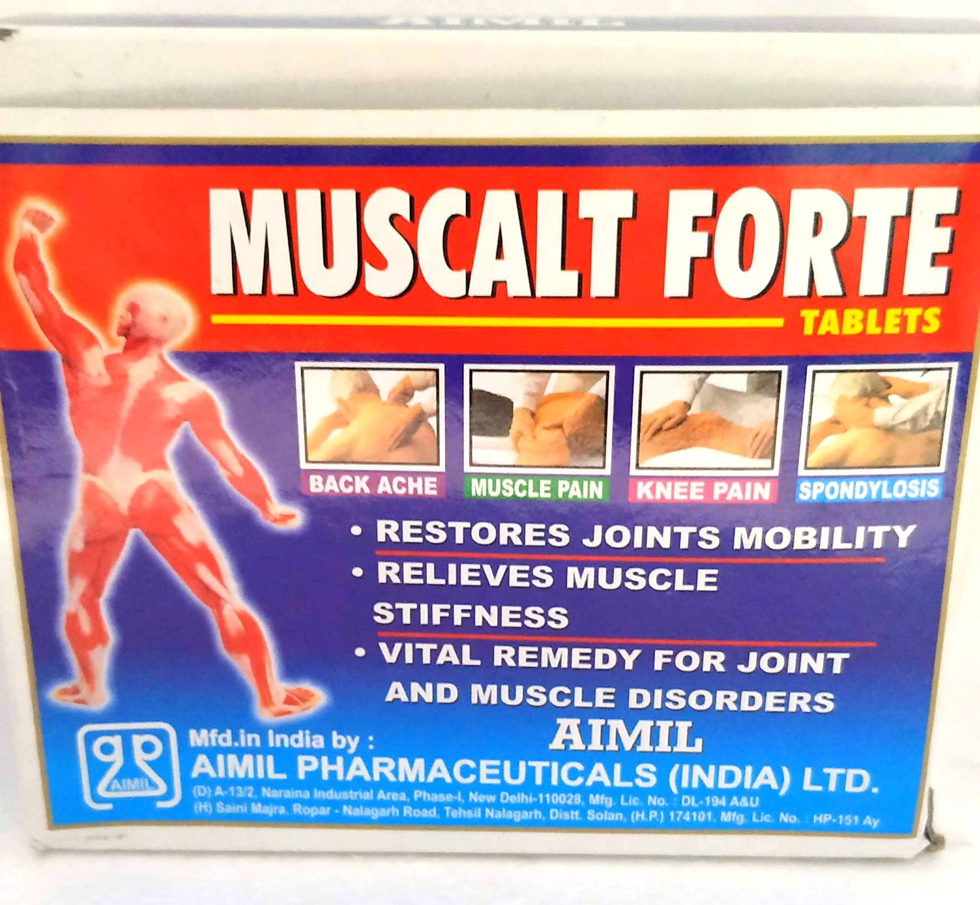 Shop Aimil Muscalt Forte 30Tablets at price 149.00 from Aimil Online - Ayush Care