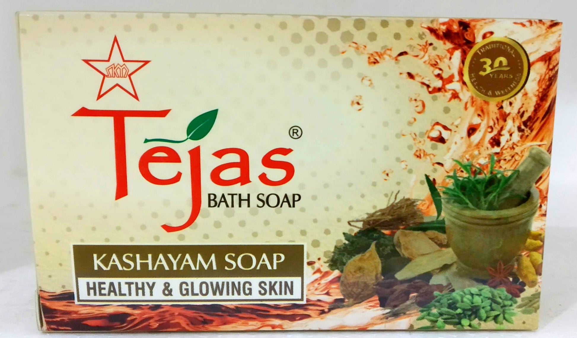 Shop Tejas Kashayam Soap 75g at price 60.00 from SKM Online - Ayush Care