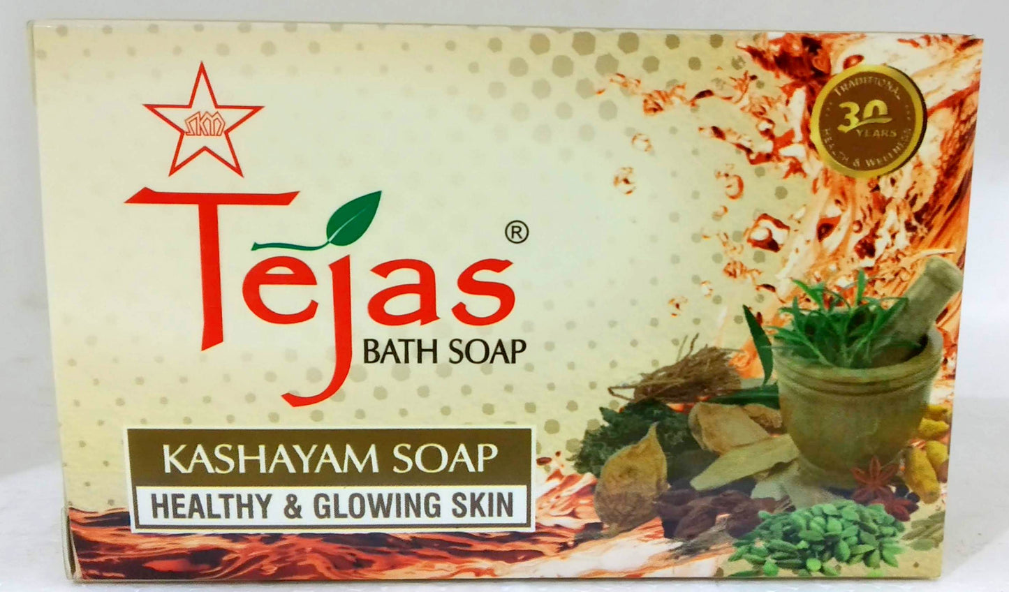 shop tejas kashayam soap 75g at price 60.00 from skm online - ayush care