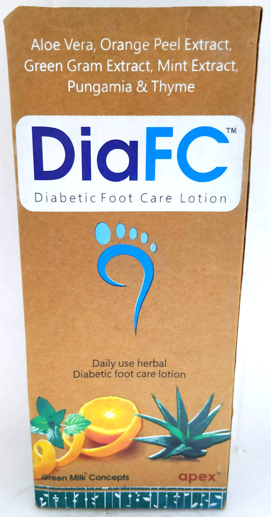 Shop DiaFC Foot Care Lotion 200ml at price 295.00 from Apex Ayurveda Online - Ayush Care