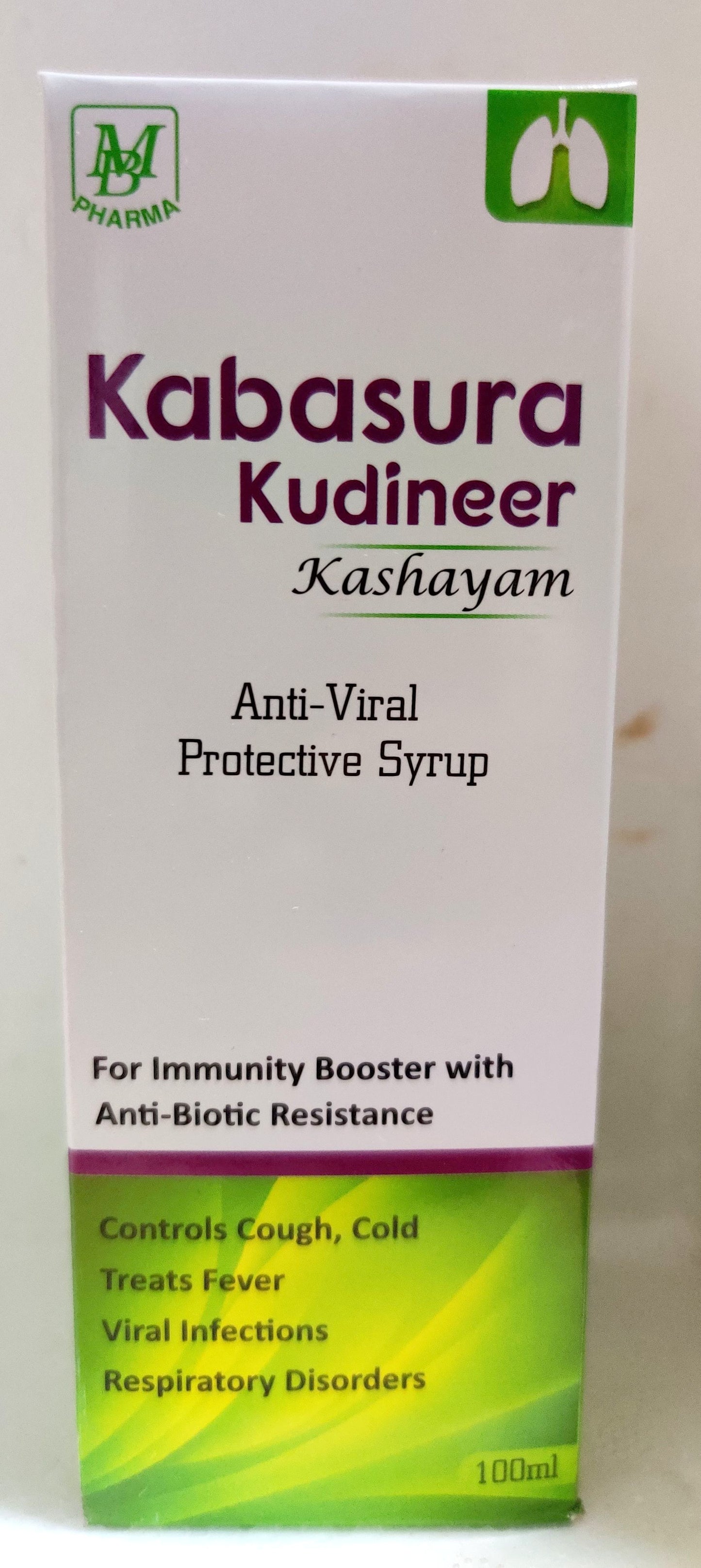 shop kabasura kudineer kashayam 100ml at price 95.00 from mb pharma online - ayush care