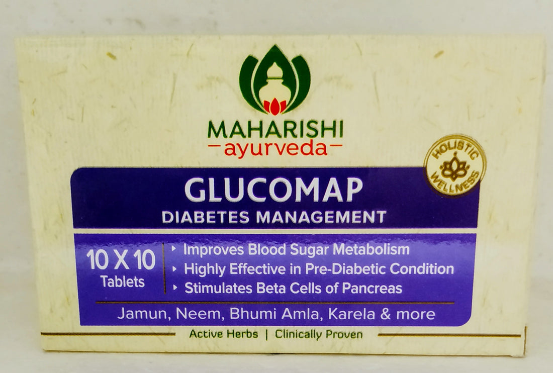 Shop Maharishi Glucomap 10 Tablets at price 46.00 from Maharishi Ayurveda Online - Ayush Care