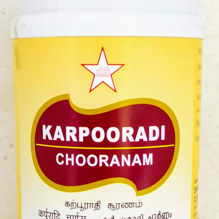 Shop Karpooradi Chooranam 50gm at price 62.00 from SKM Online - Ayush Care