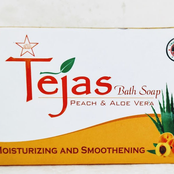 Shop Tejas peach and Aloe vera soap 75gm at price 36.00 from SKM Online - Ayush Care