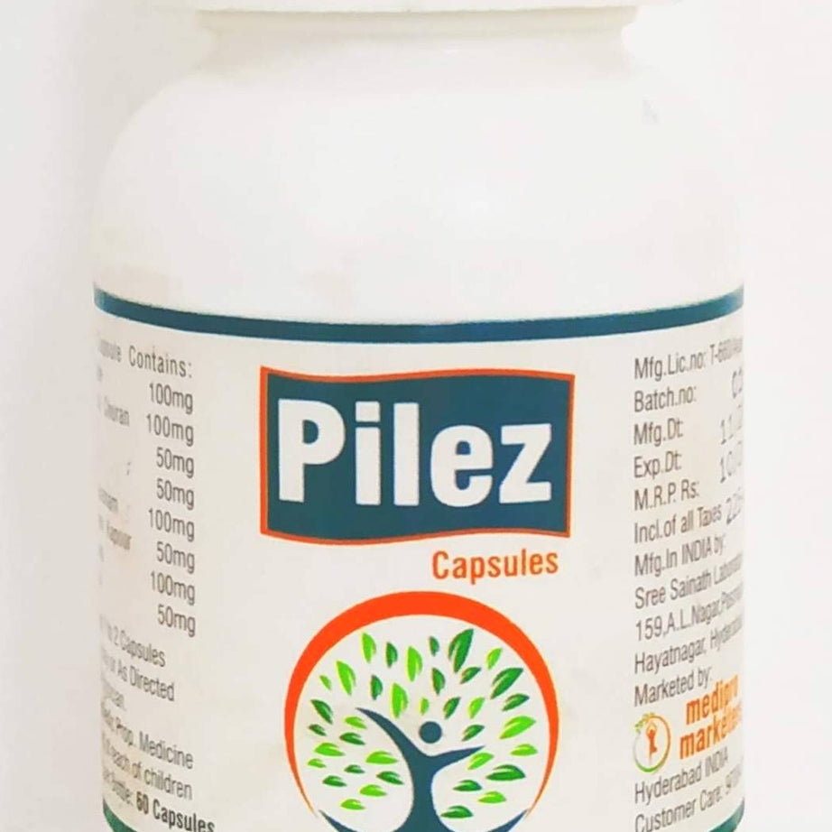Shop Pilez Capsules - 60Capsules at price 234.00 from Medipro Online - Ayush Care