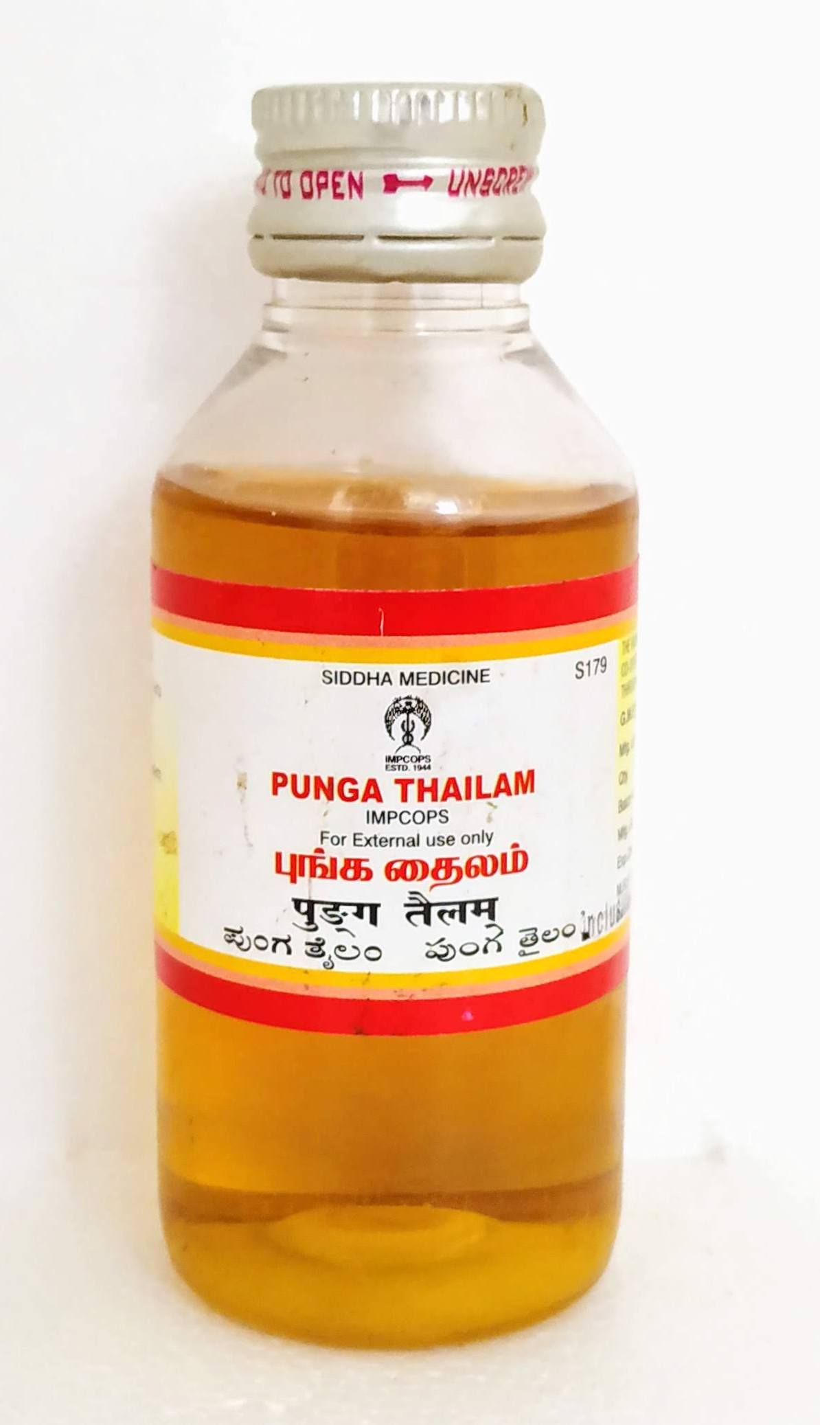 Shop Punga Thailam 100ml at price 139.00 from Impcops Online - Ayush Care