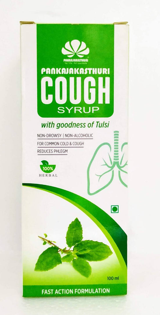 Shop Thulasi Cough Syrup 100ml at price 60.00 from Pankajakasthuri Online - Ayush Care