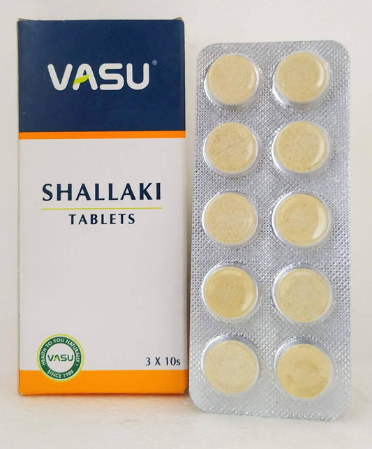 Shop Shallaki Tablets - 10Tablets at price 50.00 from Vasu herbals Online - Ayush Care