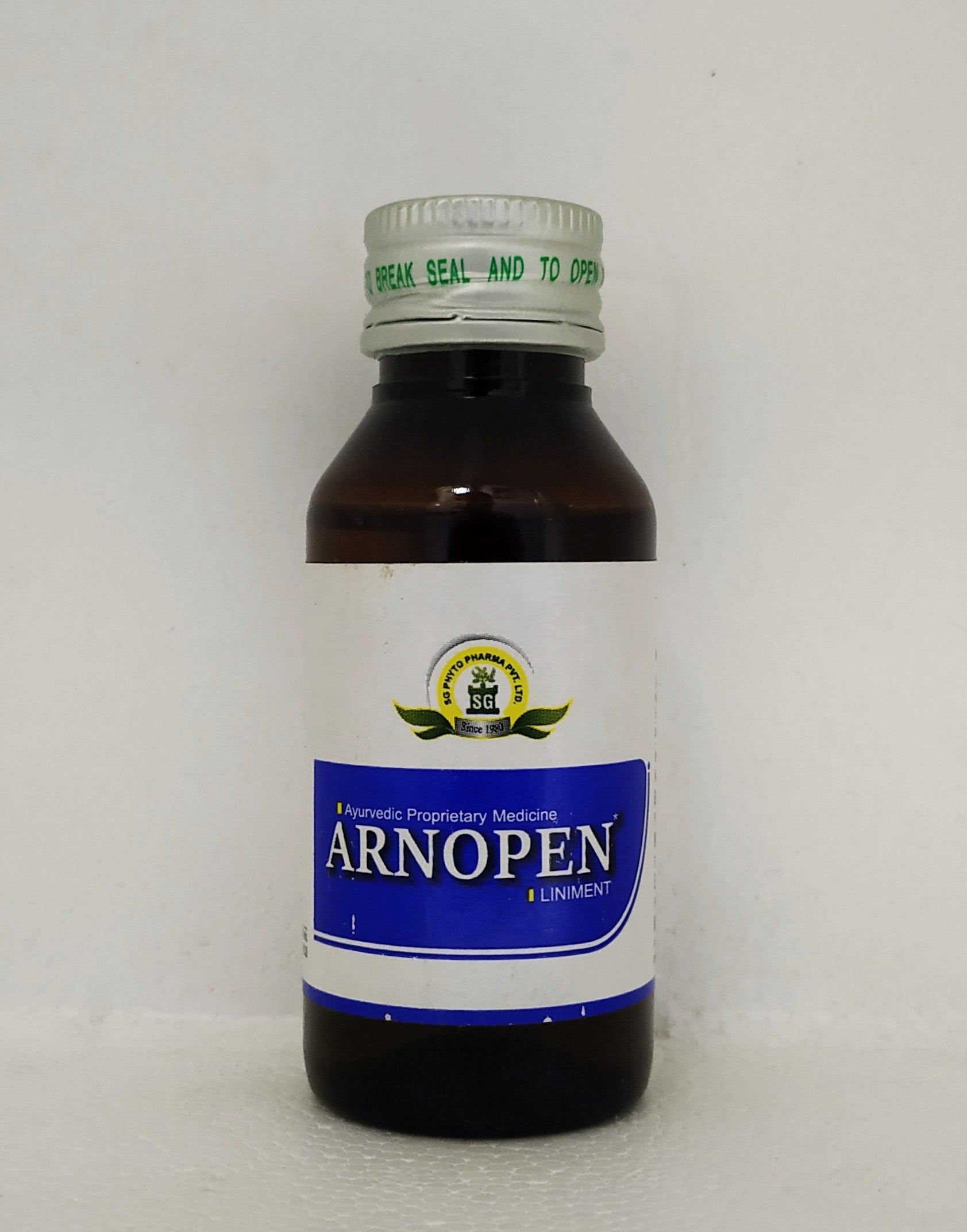 Shop Arnopen Liniment Oil 60ml at price 100.00 from SG Phyto Online - Ayush Care
