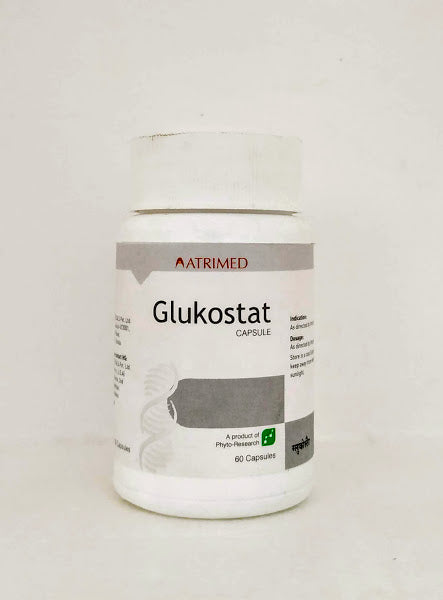 Shop Atrimed Glukostat 60Capsules at price 300.00 from Atrimed Online - Ayush Care