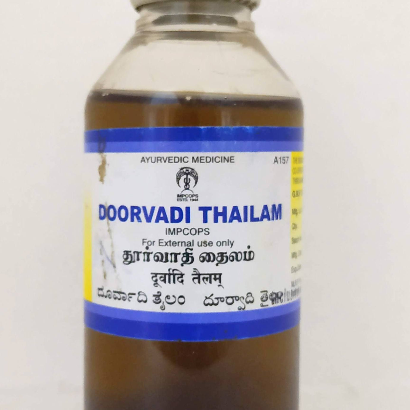 Shop Doorvadi Thailam 100ml at price 139.00 from Impcops Online - Ayush Care