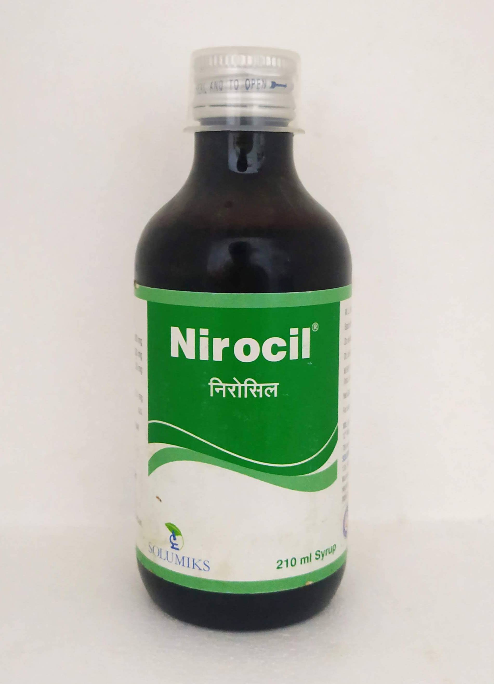 Shop Nirocil Syrup 210ml at price 145.00 from Solumiks Online - Ayush Care