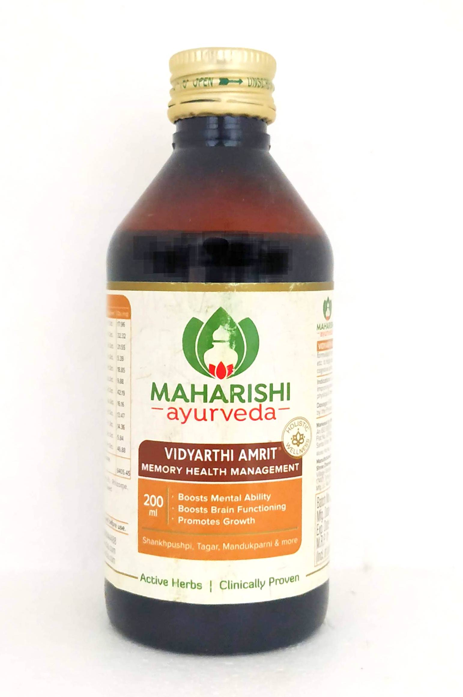 Shop Maharishi Ayurveda Vidyarti Amrit Syrup 200ml at price 175.00 from Maharishi Ayurveda Online - Ayush Care
