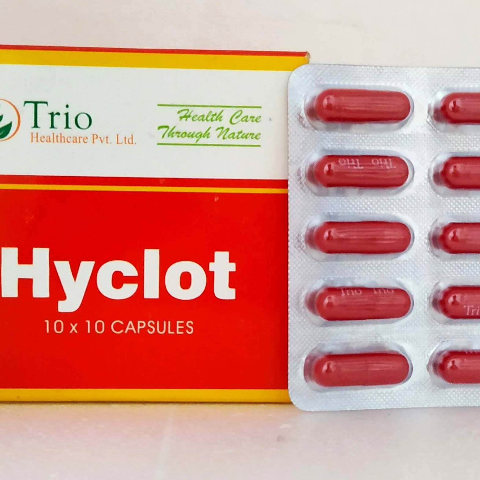 Shop Hyclot Capsules - 10Capsules at price 55.00 from Trio Online - Ayush Care