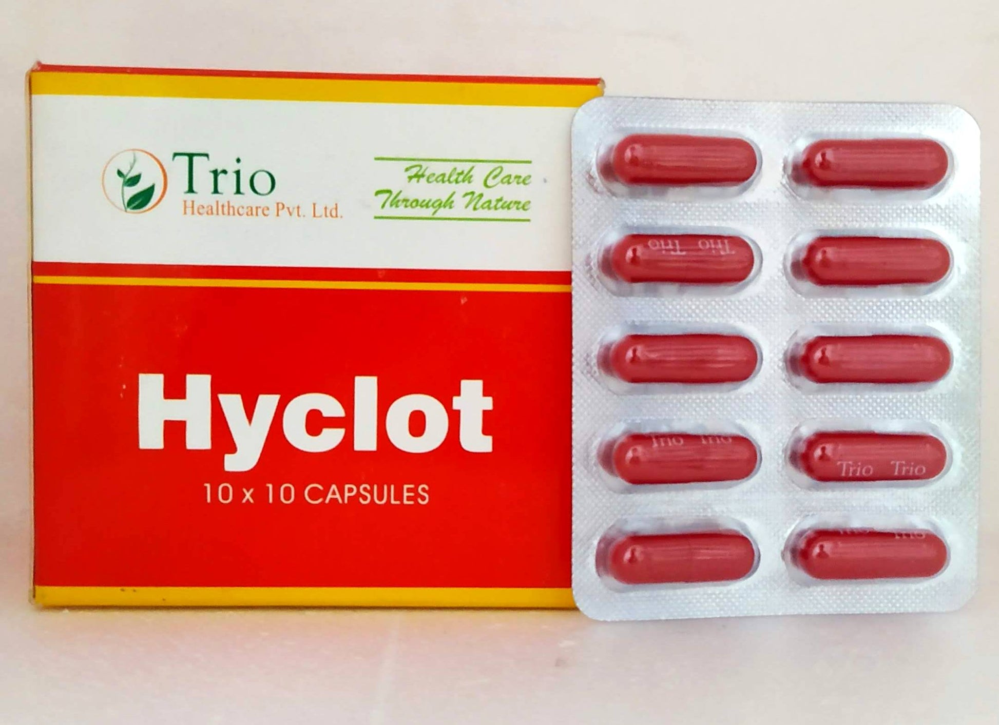 Shop Hyclot Capsules - 10Capsules at price 55.00 from Trio Online - Ayush Care