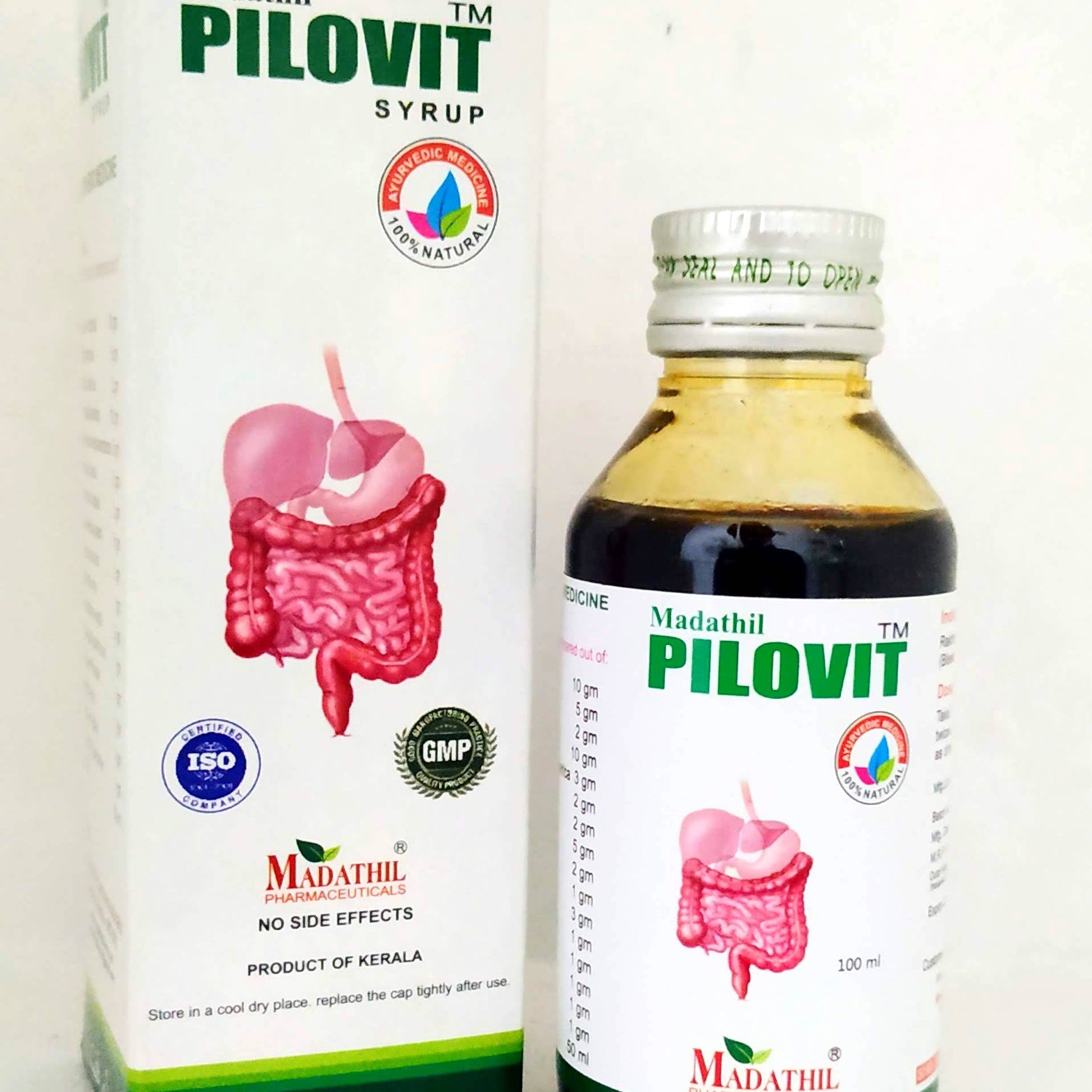 Shop Pilovit Syrup 100ml at price 180.00 from Madathil Online - Ayush Care