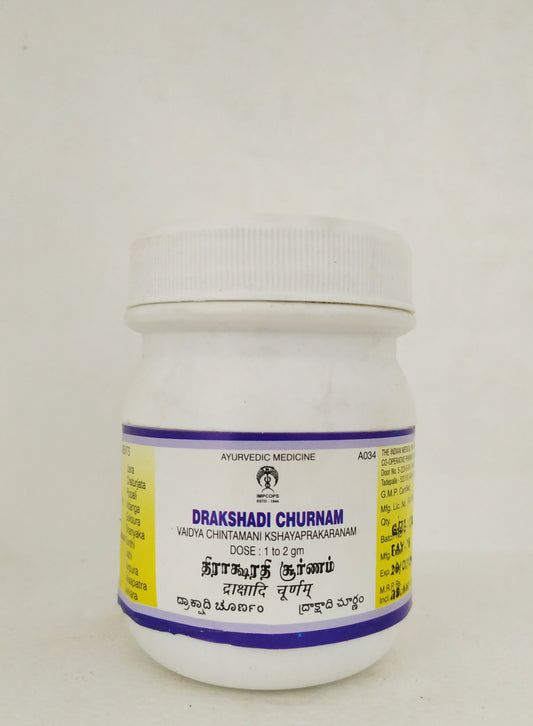 Shop Impcops Drakshadhi Churnam 100gm at price 117.00 from Impcops Online - Ayush Care