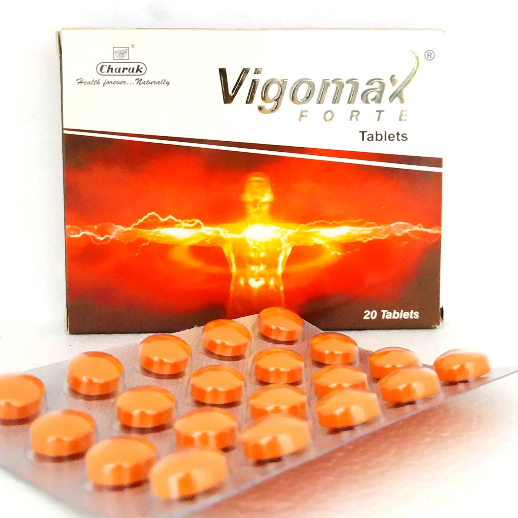 Shop Vigomax Forte - 20Tablets at price 215.00 from Charak Online - Ayush Care