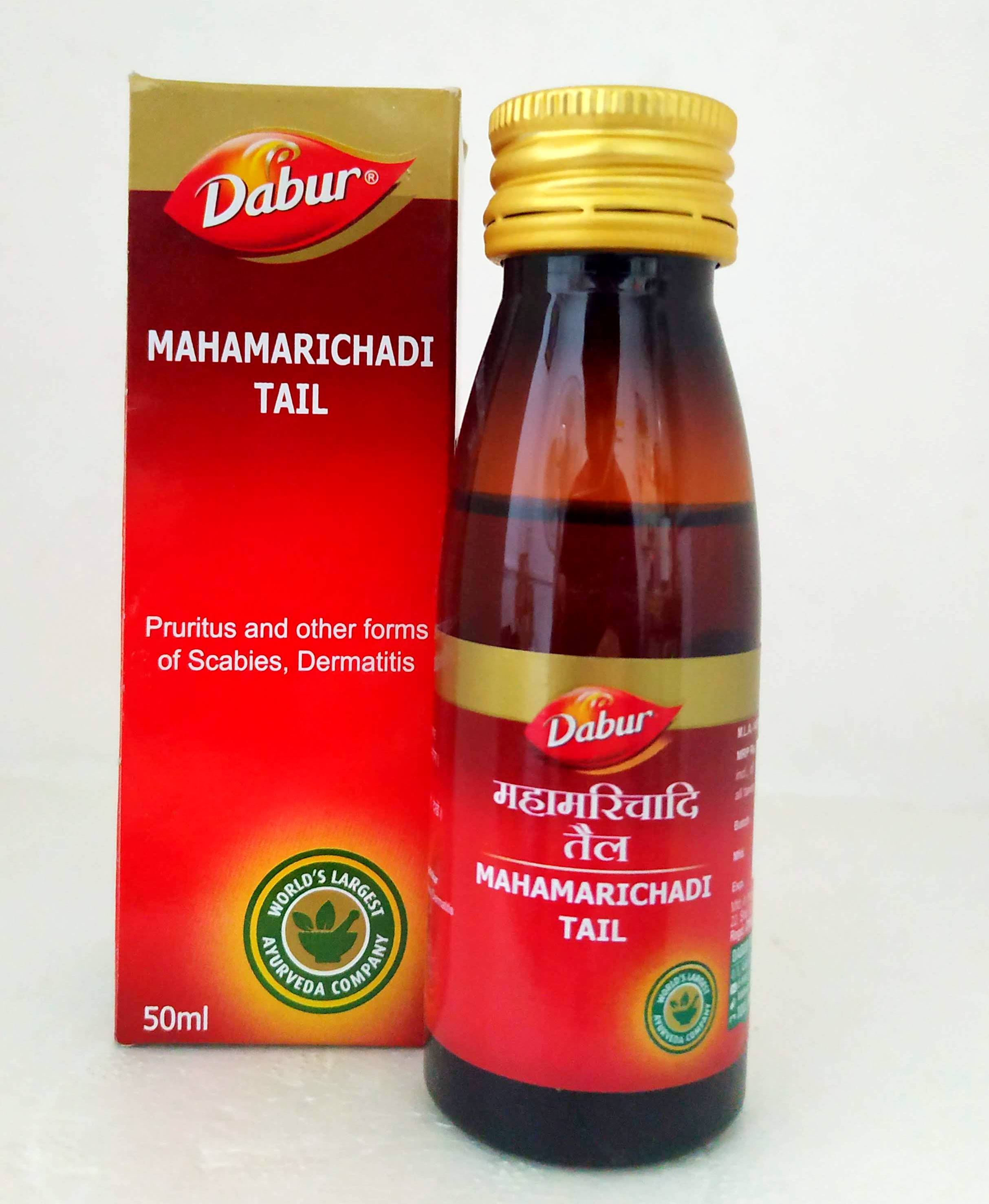 Shop Dabur Mahamarichadi Thailam 50ml at price 102.00 from Dabur Online - Ayush Care