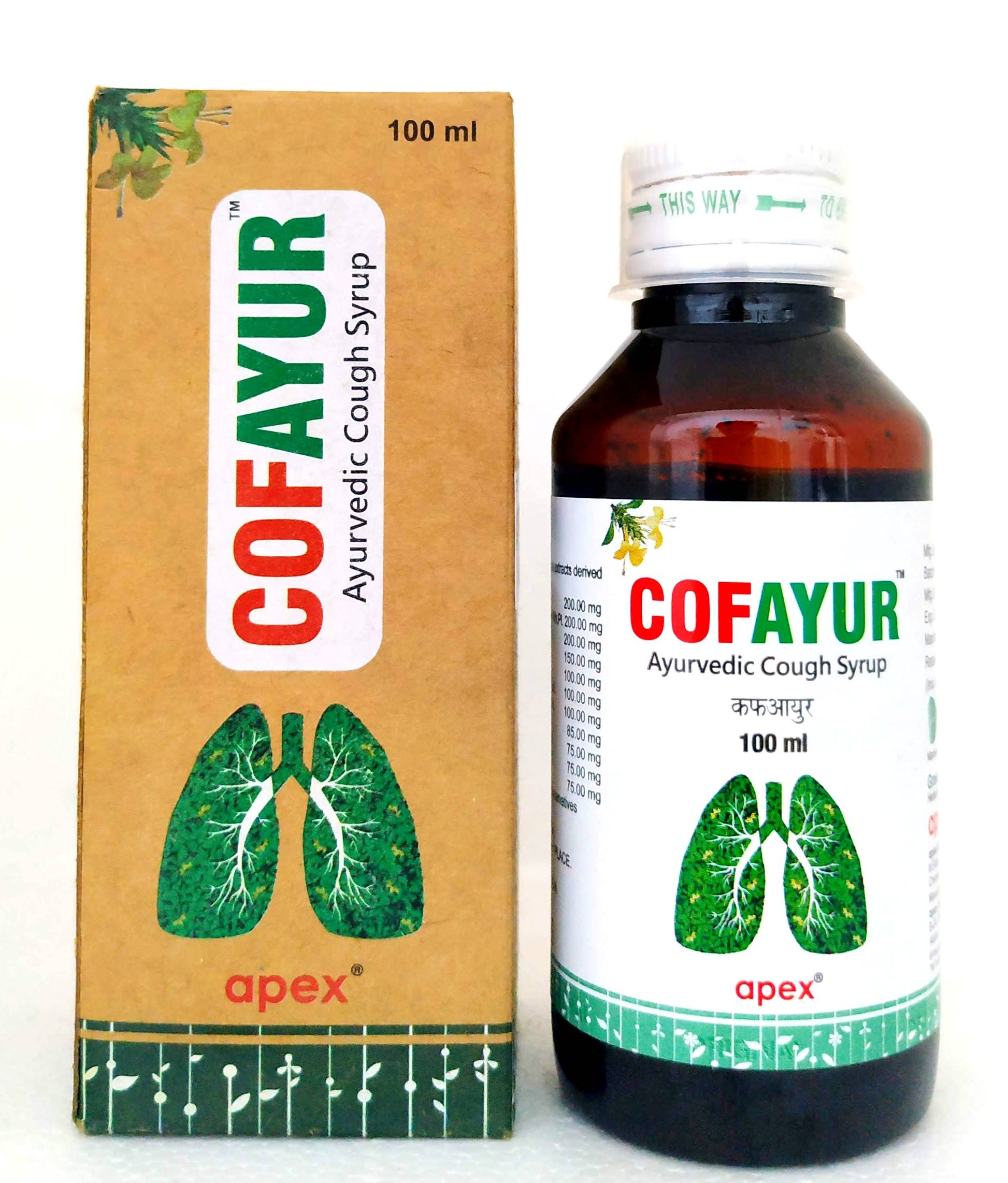 Shop Cofayur Syrup 100ml at price 75.00 from Apex Ayurveda Online - Ayush Care