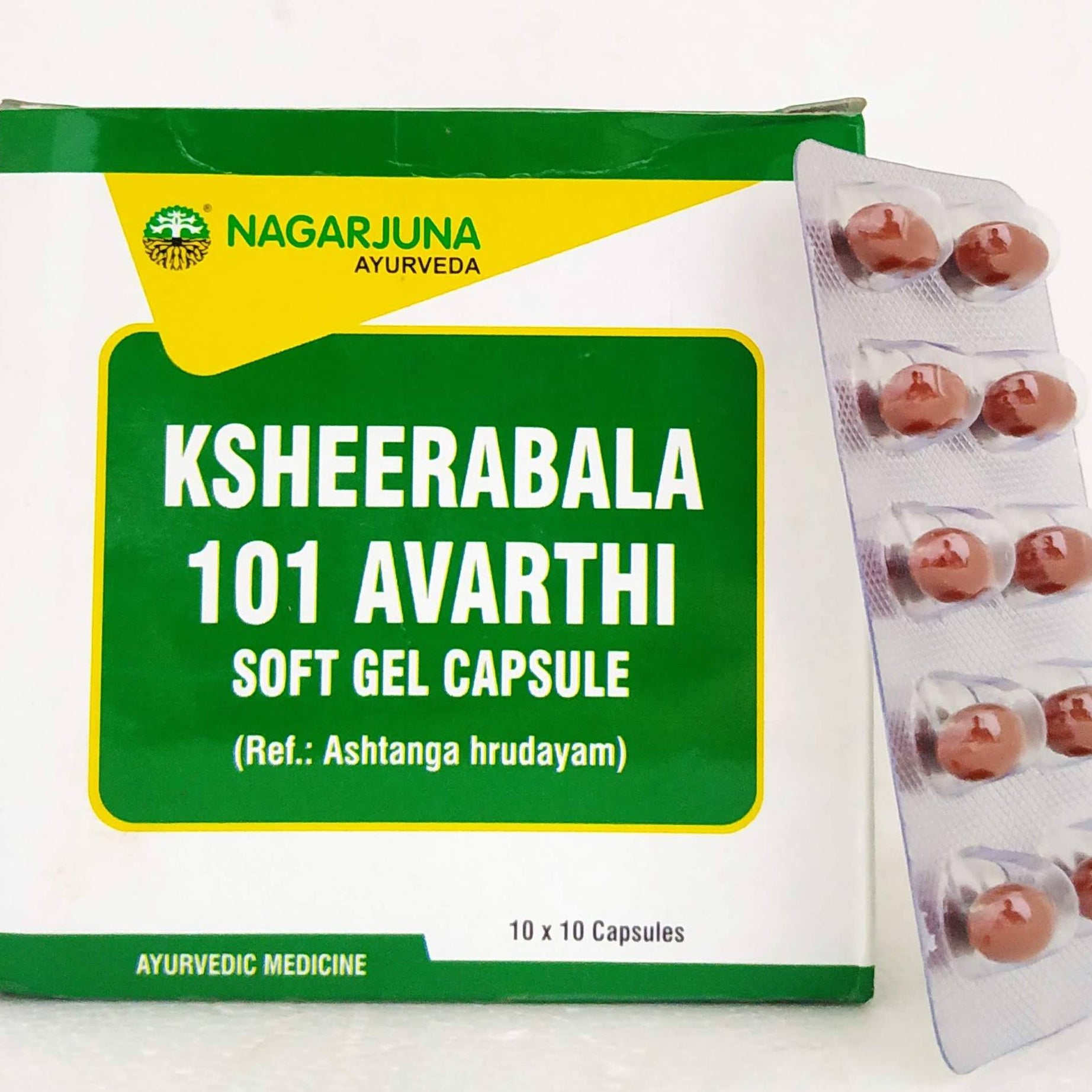 Shop Ksheerabala 101 Capsules - 10Capsules at price 30.00 from Nagarjuna Online - Ayush Care