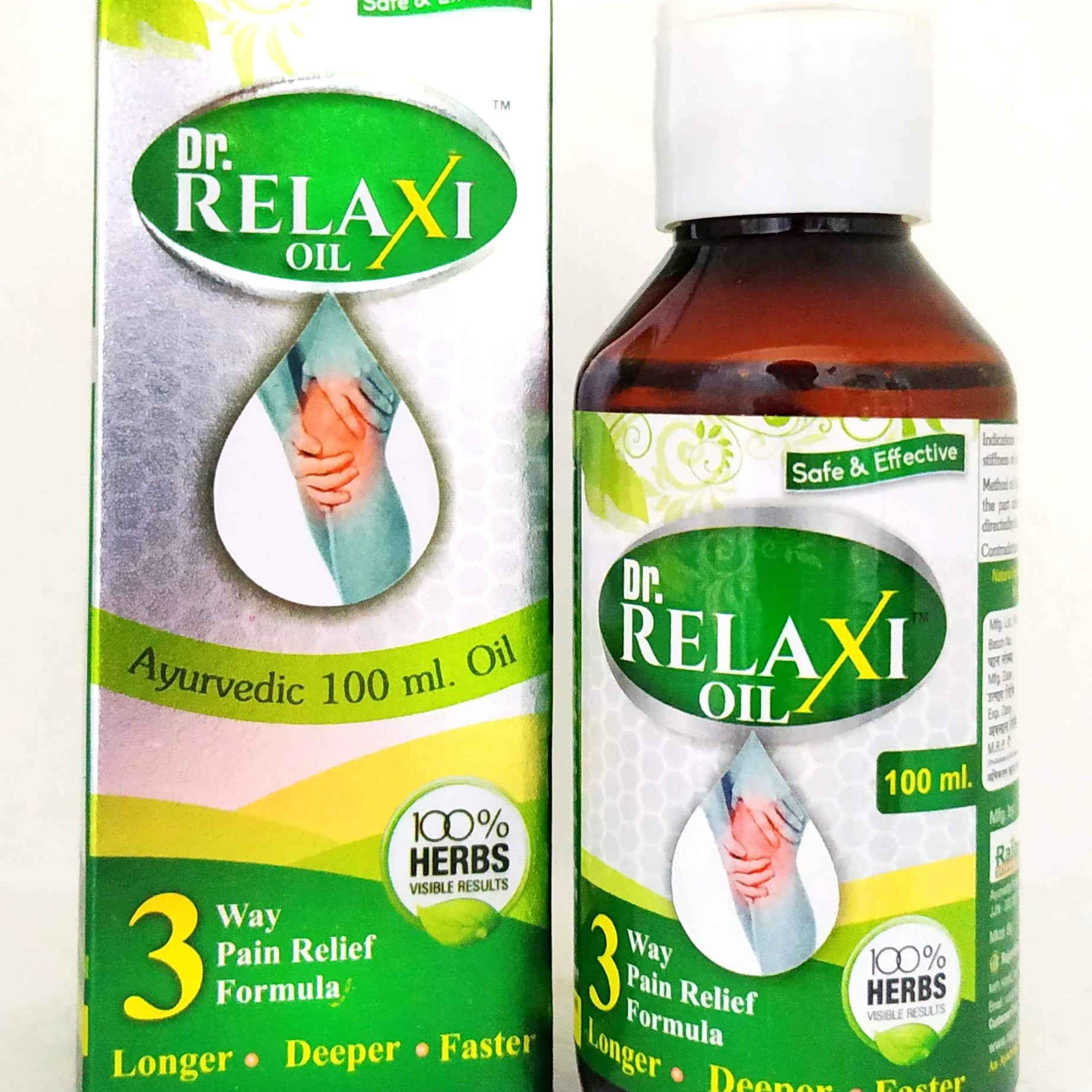 Shop Dr.Relaxi Oil 100ml at price 239.00 from Rajasthan Herbals Online - Ayush Care