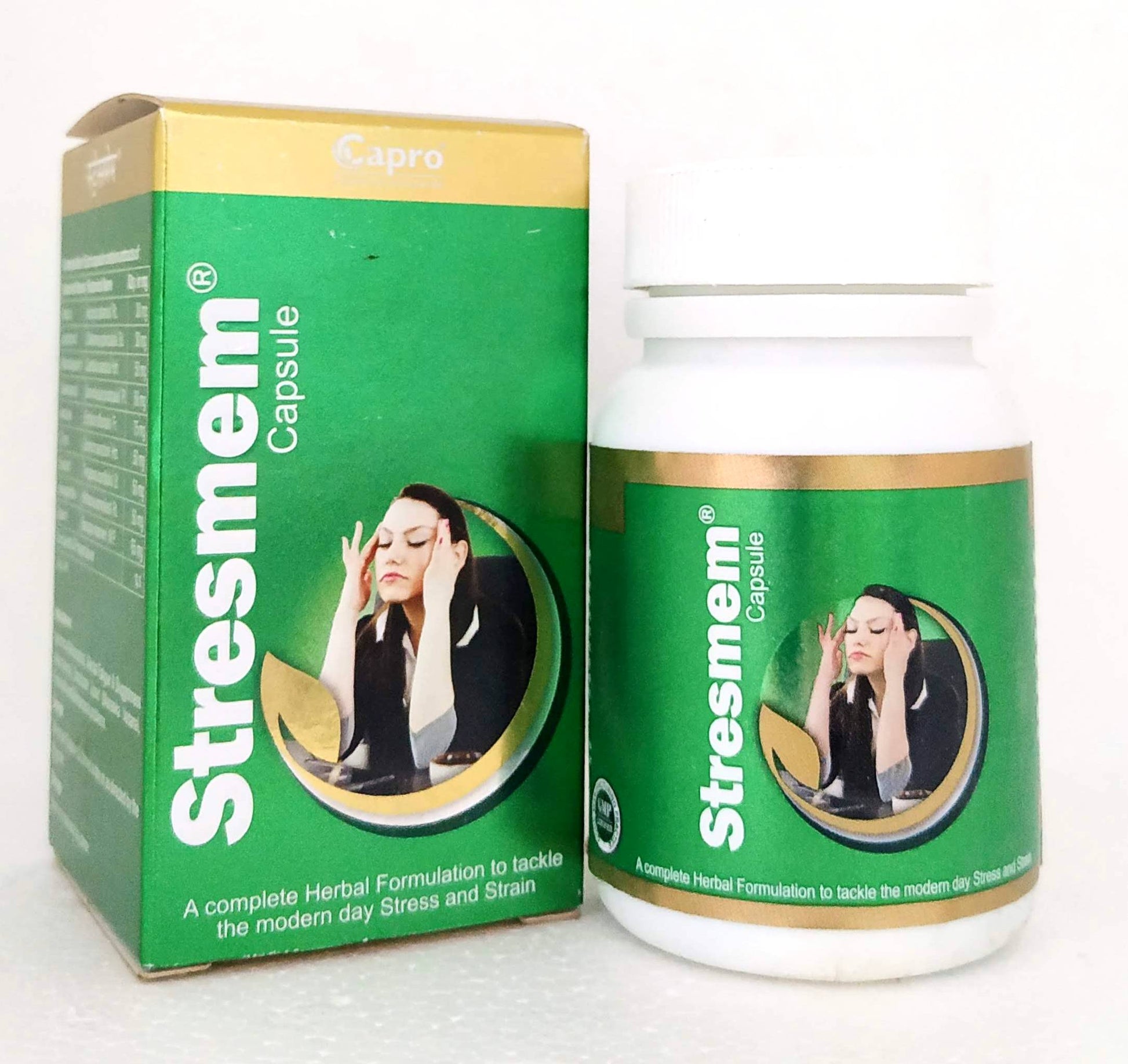 Shop Stressmem capsules - 60capsules at price 523.00 from Capro Online - Ayush Care