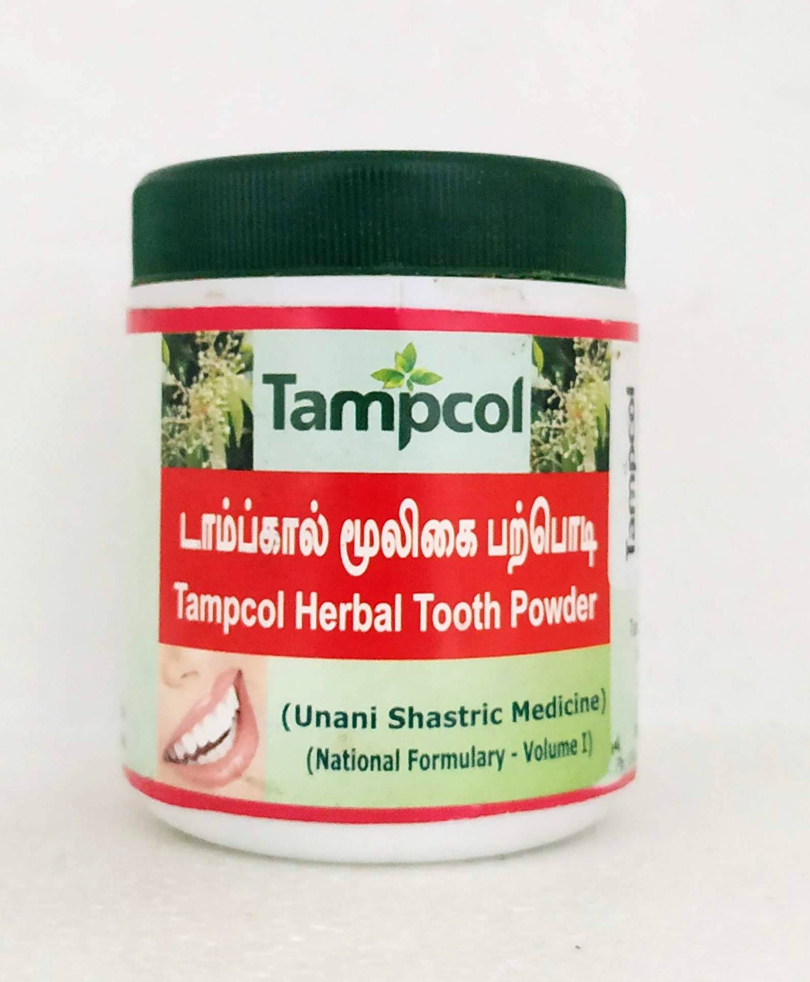 Shop Tampcol herbal toothpowder 100gm at price 46.50 from Tampcol Online - Ayush Care