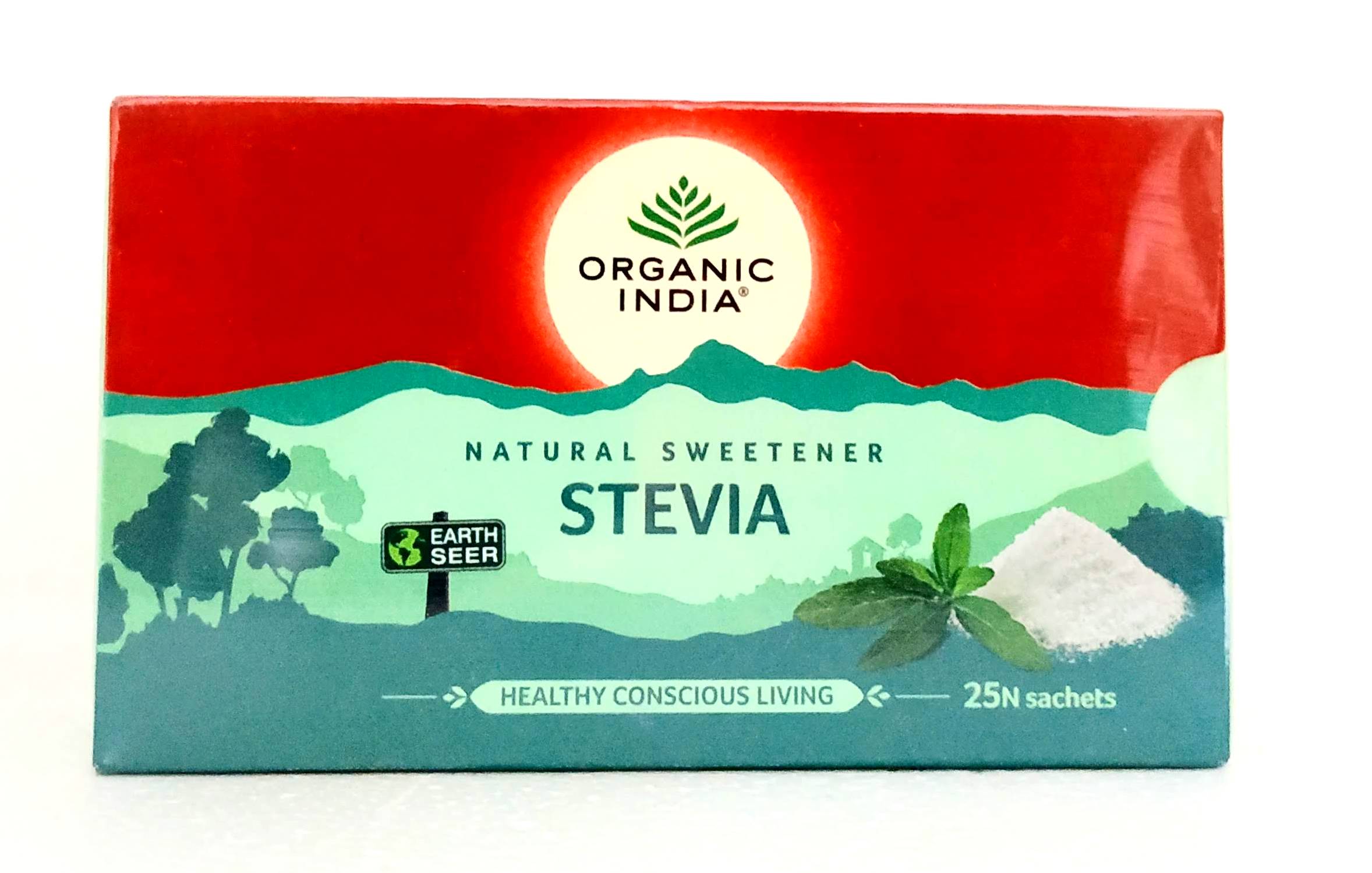 Shop Stevia natural sweetener - 25sachets at price 95.00 from Organic India Online - Ayush Care