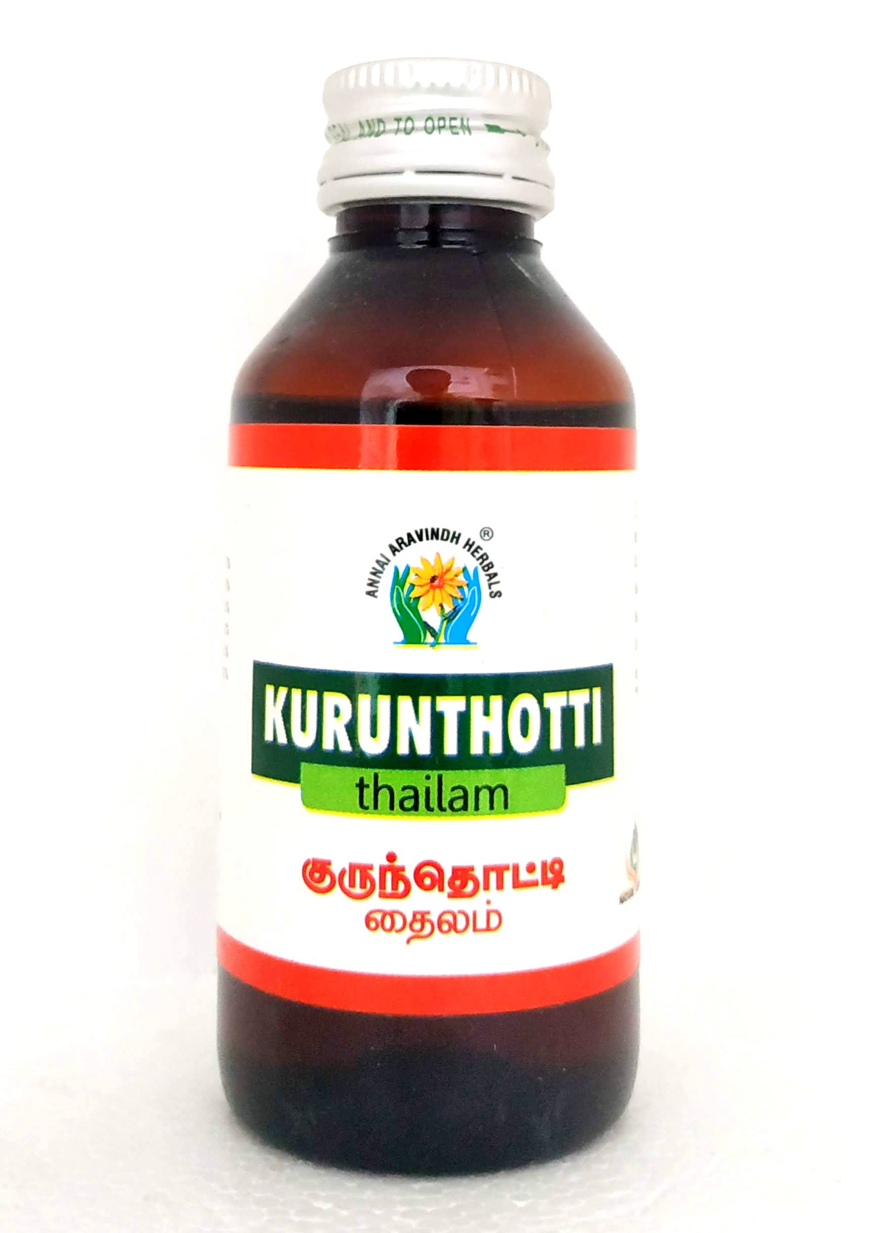 Shop Kurunthotti thailam 100ml at price 100.00 from Annai Aravindh Online - Ayush Care