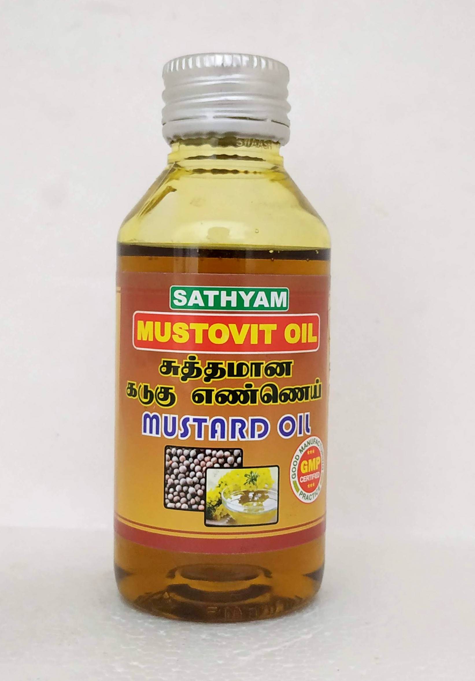 Shop Mustovit mustard oil 100ml at price 48.00 from Sathyam Herbals Online - Ayush Care