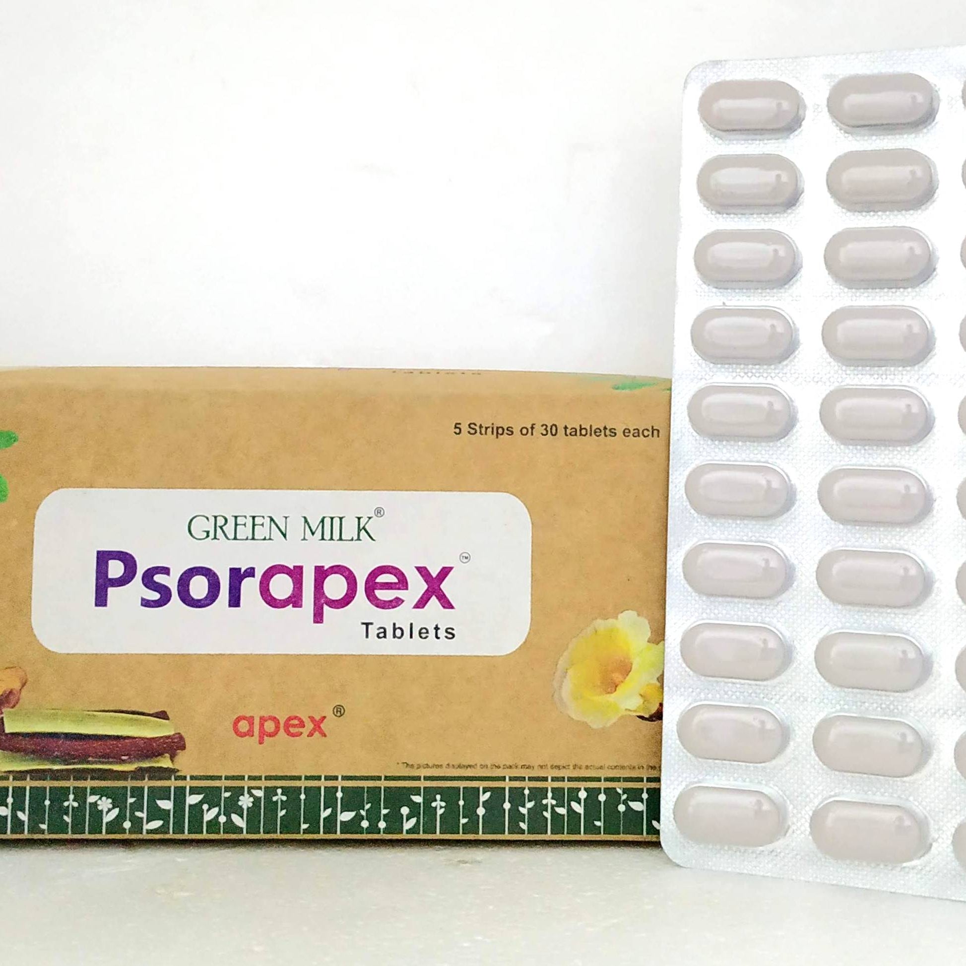 Shop Psorapex Tablets - 30Tablets at price 132.00 from Apex Ayurveda Online - Ayush Care