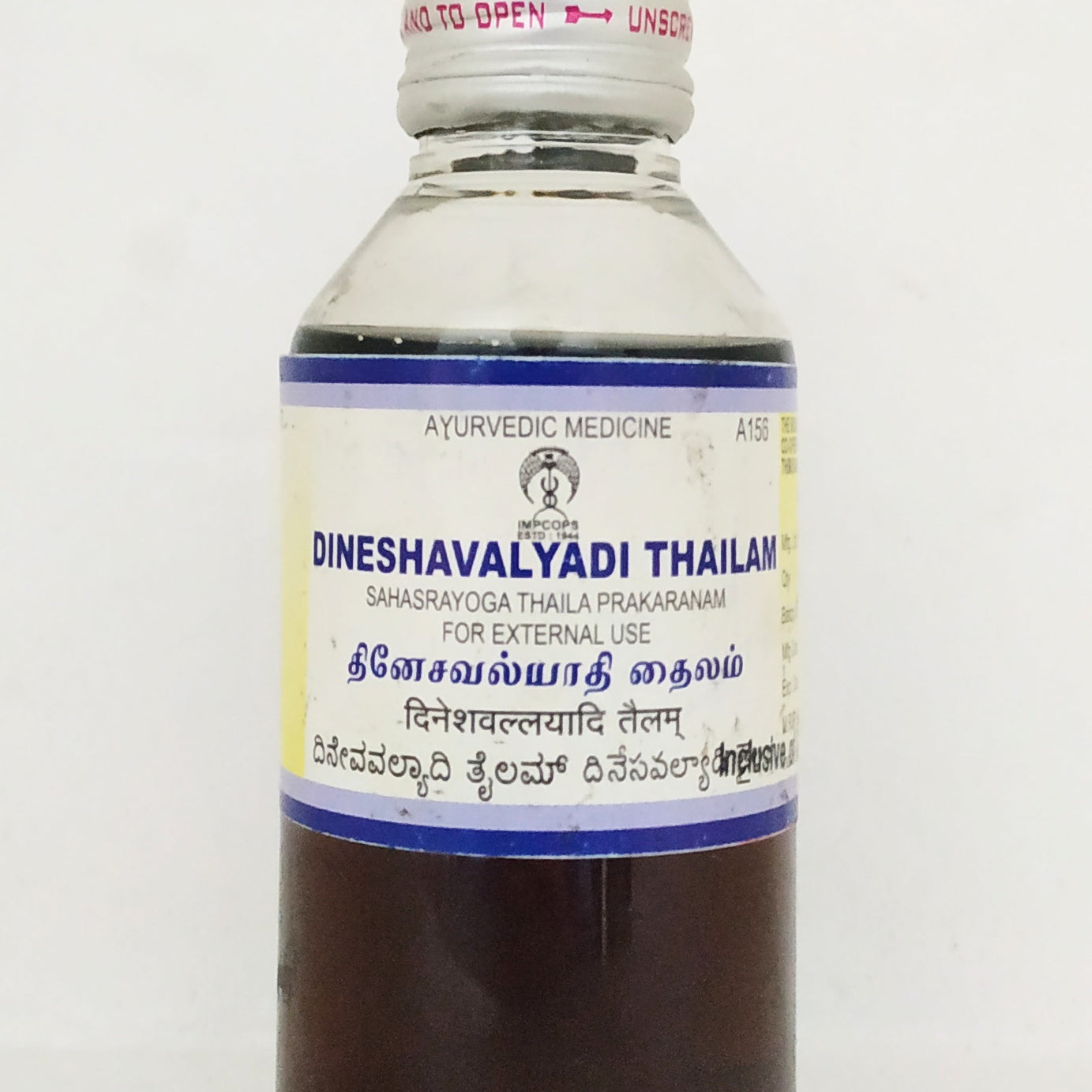 Shop Impcops Dineshvalyadi Thailam 100ml at price 122.00 from Impcops Online - Ayush Care