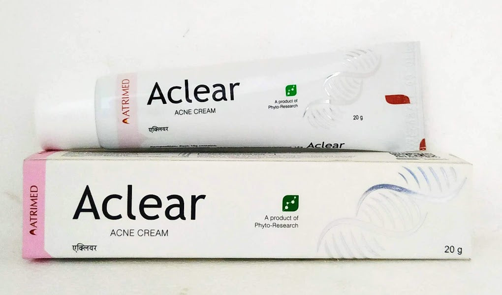 Shop Aclear Acne Cream 20gm at price 110.00 from Atrimed Online - Ayush Care