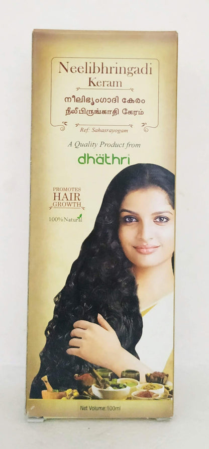 Shop Neelibringadhi keram 100ml at price 95.00 from Dhathri Online - Ayush Care