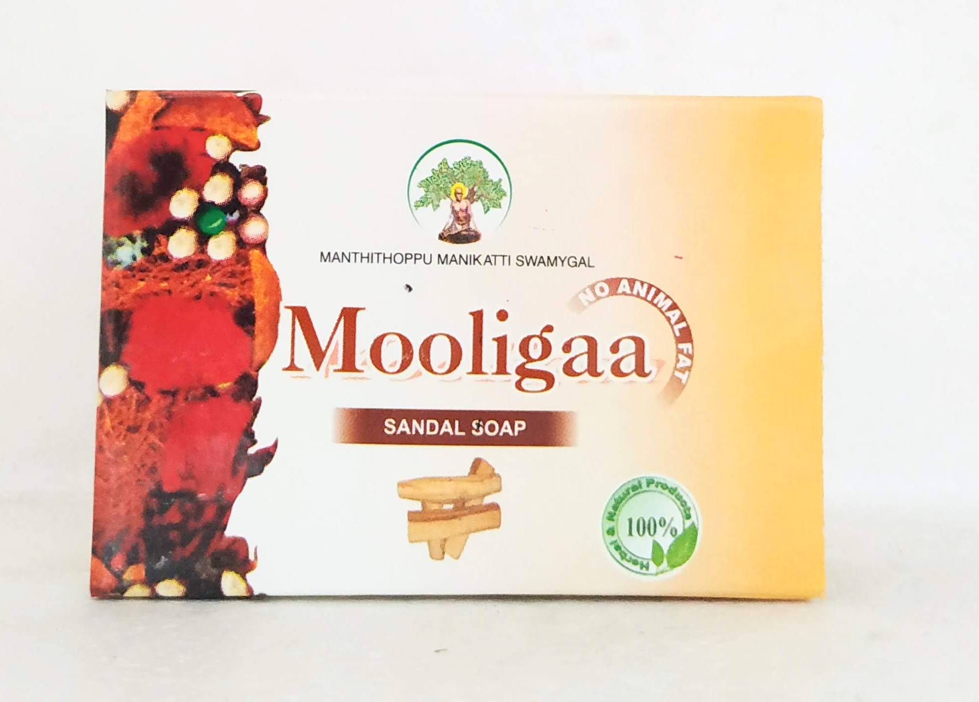 Shop Mooliga sandal soap 100gm at price 40.00 from Manthithoppu Online - Ayush Care
